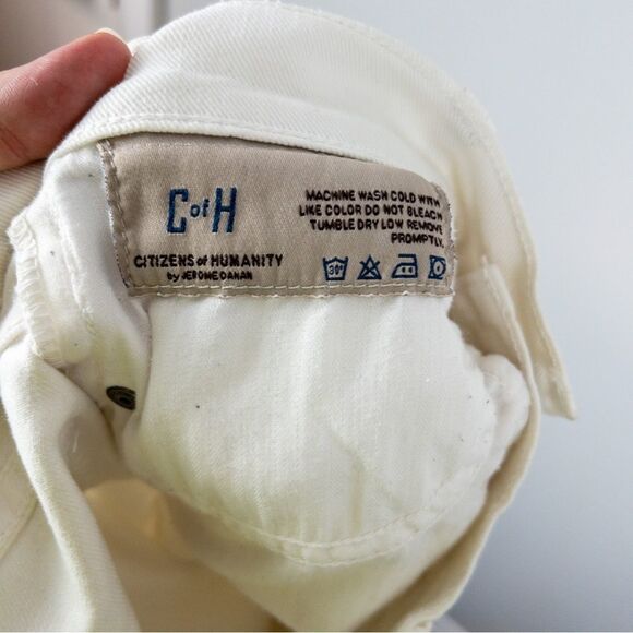 Citizens of Humanity Ava Low Rise Straight Leg Jeans in Santorini Size 25 White - Picture 12 of 14